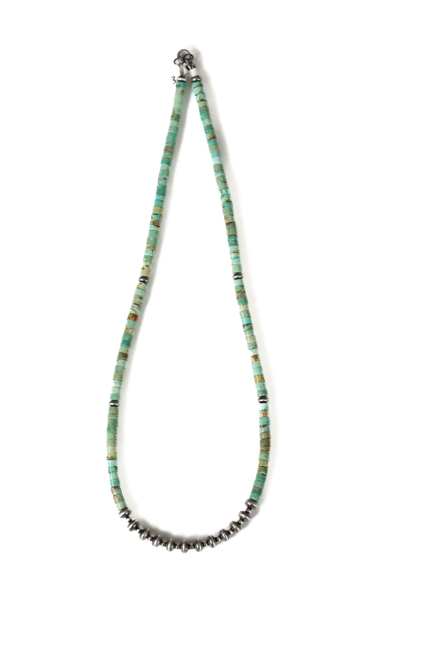 #8 Turquoise Heishi and Pearl Necklace | Style A