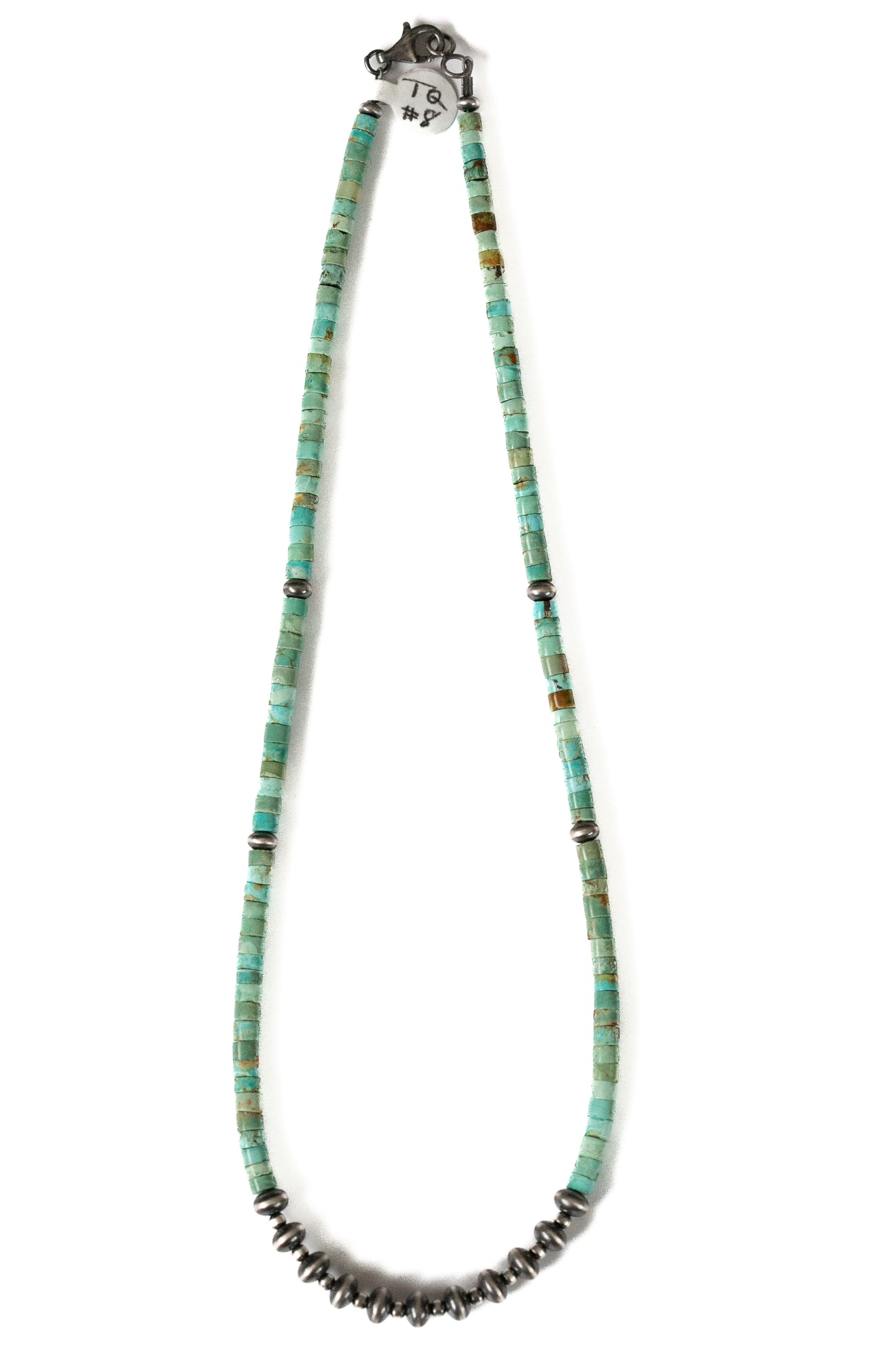 #8 Turquoise Heishi and Pearl Necklace | Style A