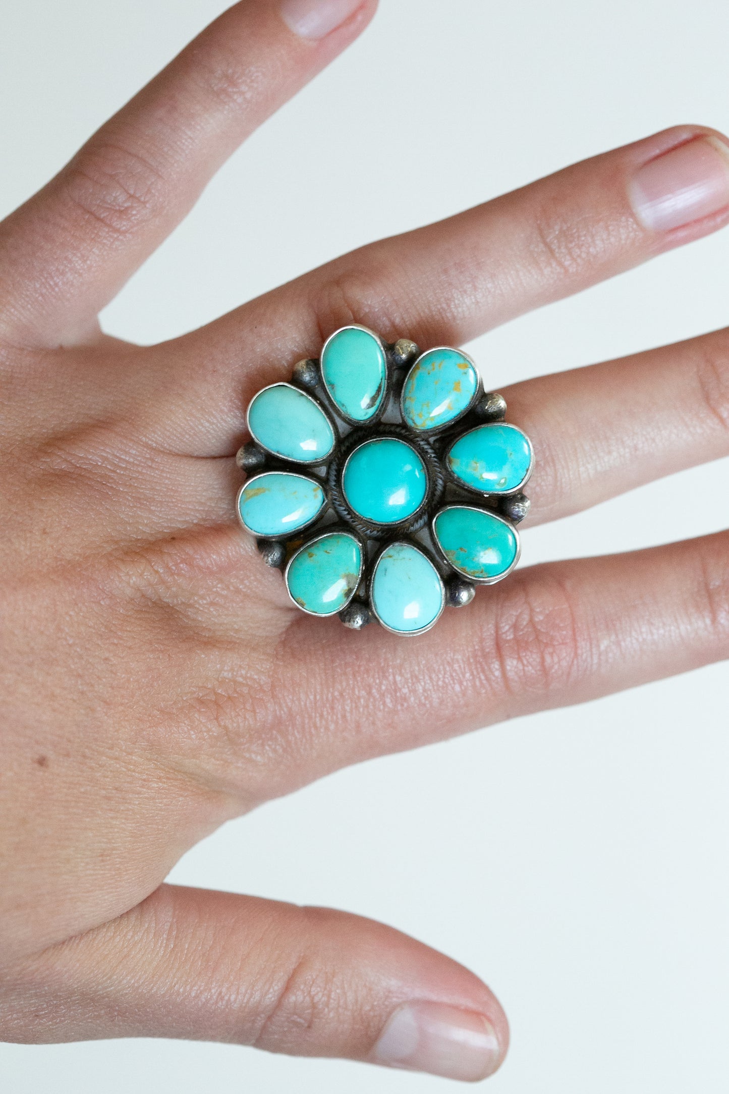 Adjustable Flower Cluster Ring | B