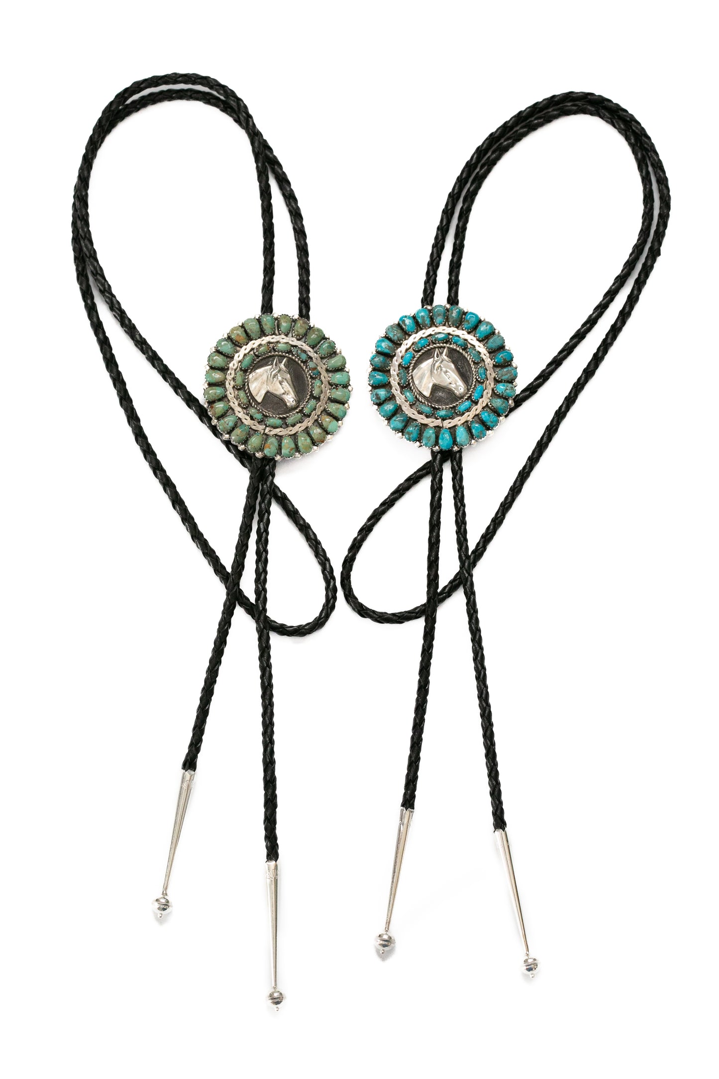 Horse Cluster Bolo Tie | Green