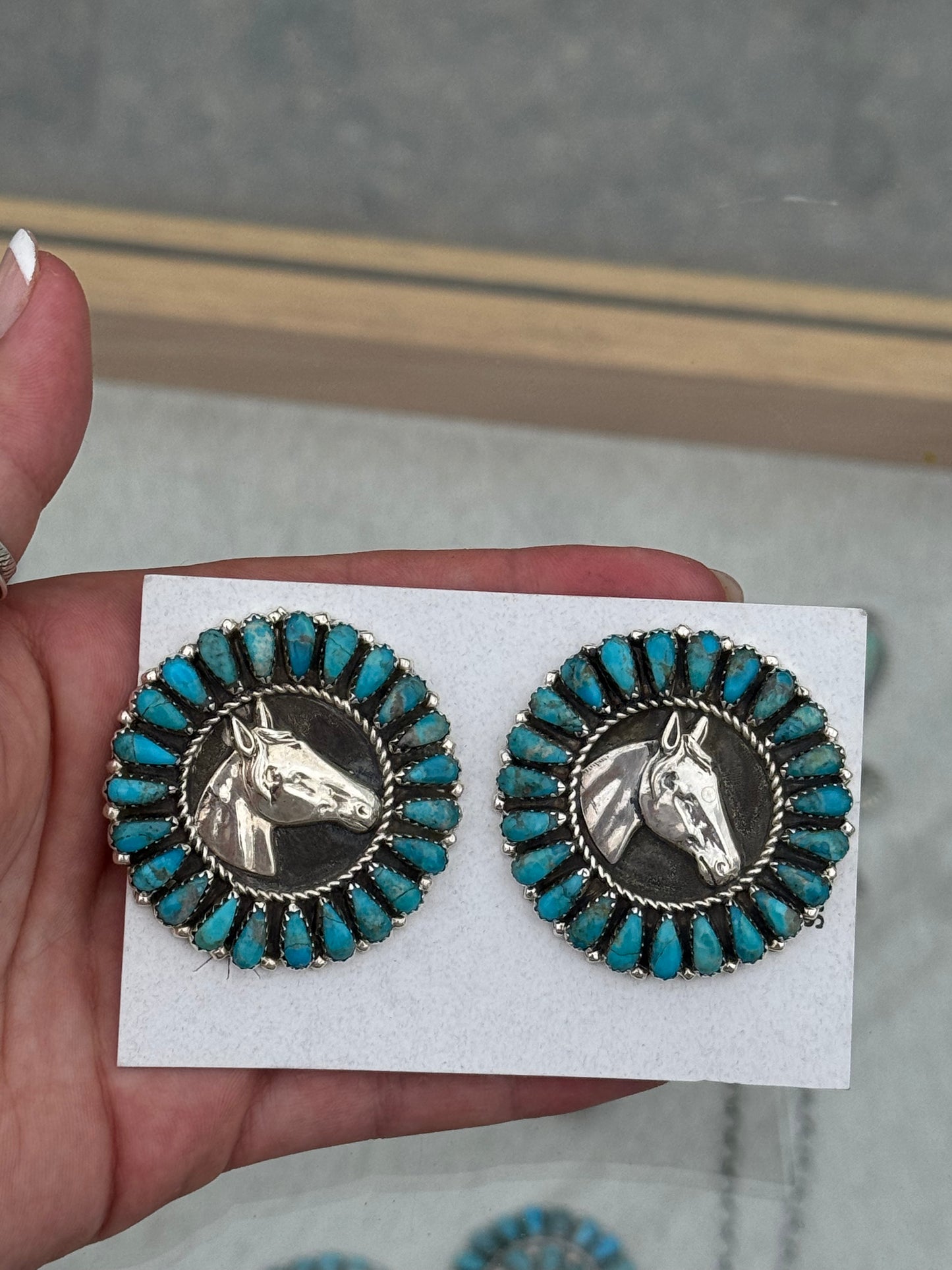 Horse Cluster Earrings