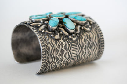 Sonoran Gold Flower Cluster Statement Cuff