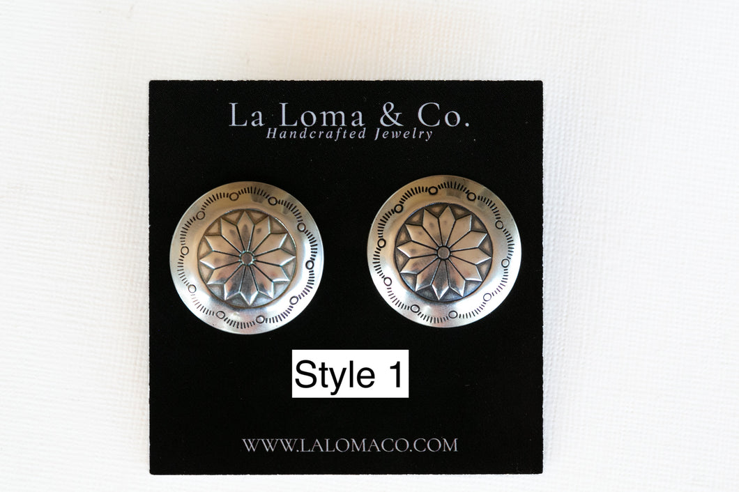 Simple Concho Earrings