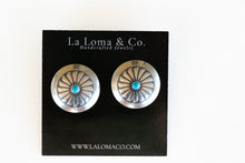 Turquoise Concho Earrings