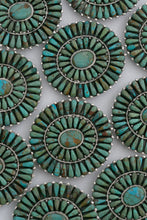 Load image into Gallery viewer, Mohave Turquoise Petit Point Belt Buckle
