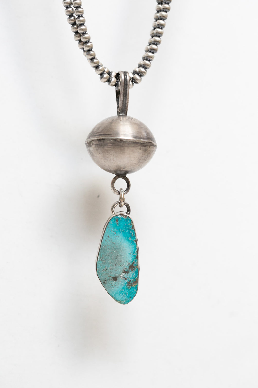 Turquoise and Pearl Pendant | Style 3