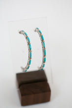 Load image into Gallery viewer, Petit Point Half Hoop Earrings
