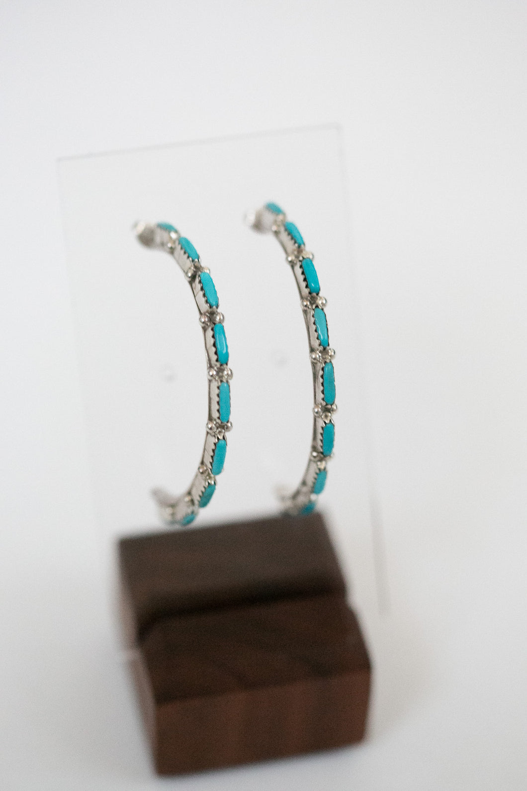 Petit Point Half Hoop Earrings