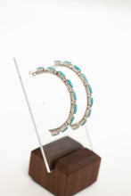 Load image into Gallery viewer, Petit Point Half Hoop Earrings
