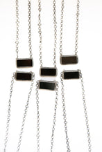 Load image into Gallery viewer, Black Onyx Bar Necklace
