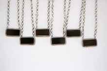 Load image into Gallery viewer, Black Onyx Bar Necklace
