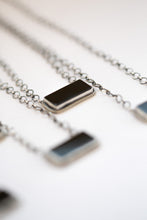 Load image into Gallery viewer, Black Onyx Bar Necklace
