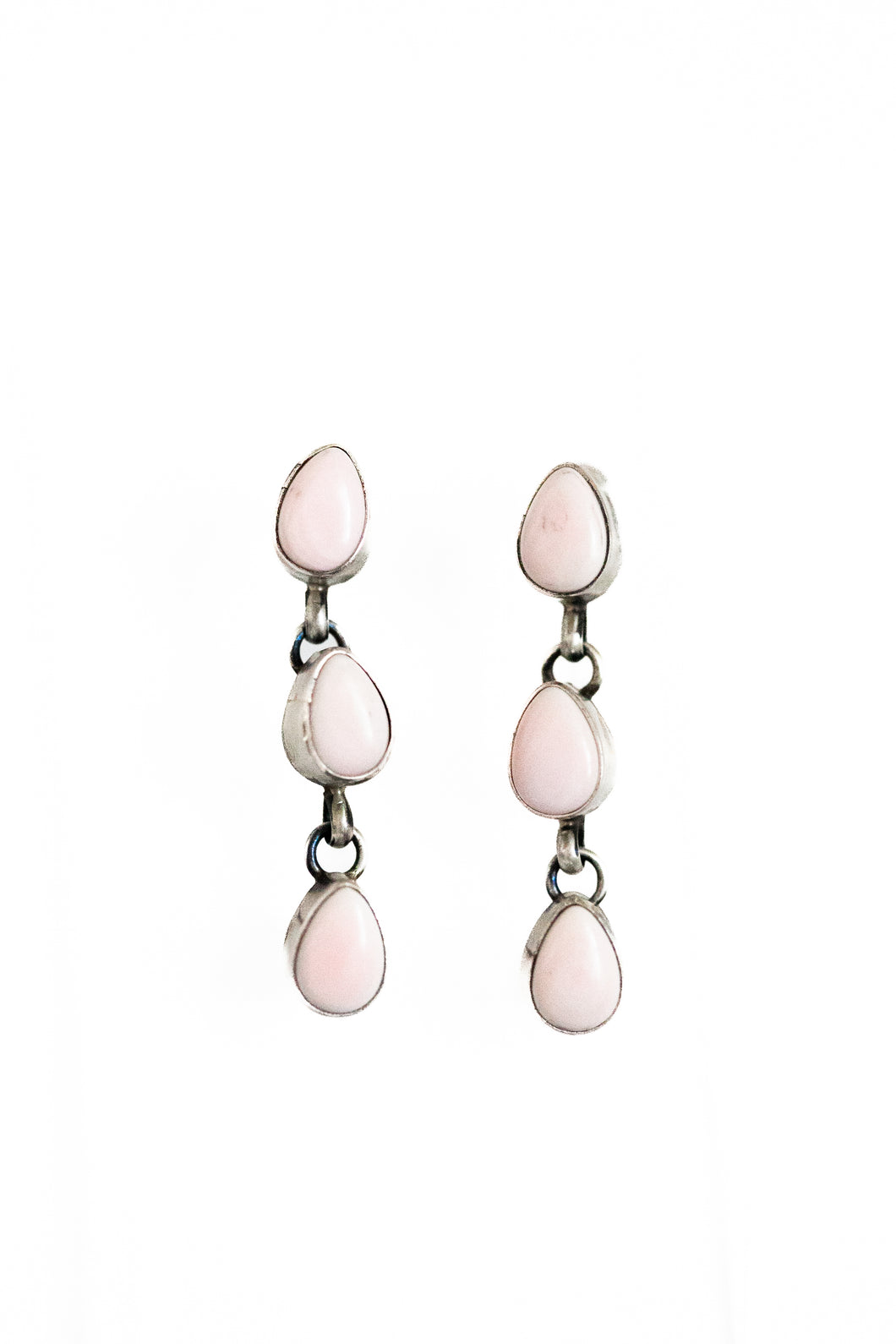 Pink Conch Dangle Earrings