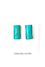 Load image into Gallery viewer, Kingman Rectangle Stud Earrings
