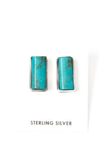 Load image into Gallery viewer, Kingman Rectangle Stud Earrings
