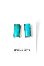 Load image into Gallery viewer, Kingman Rectangle Stud Earrings
