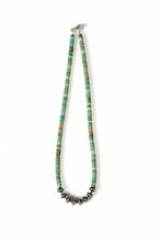 Load image into Gallery viewer, #8 Turquoise Heishi and Pearl Necklace | Style B
