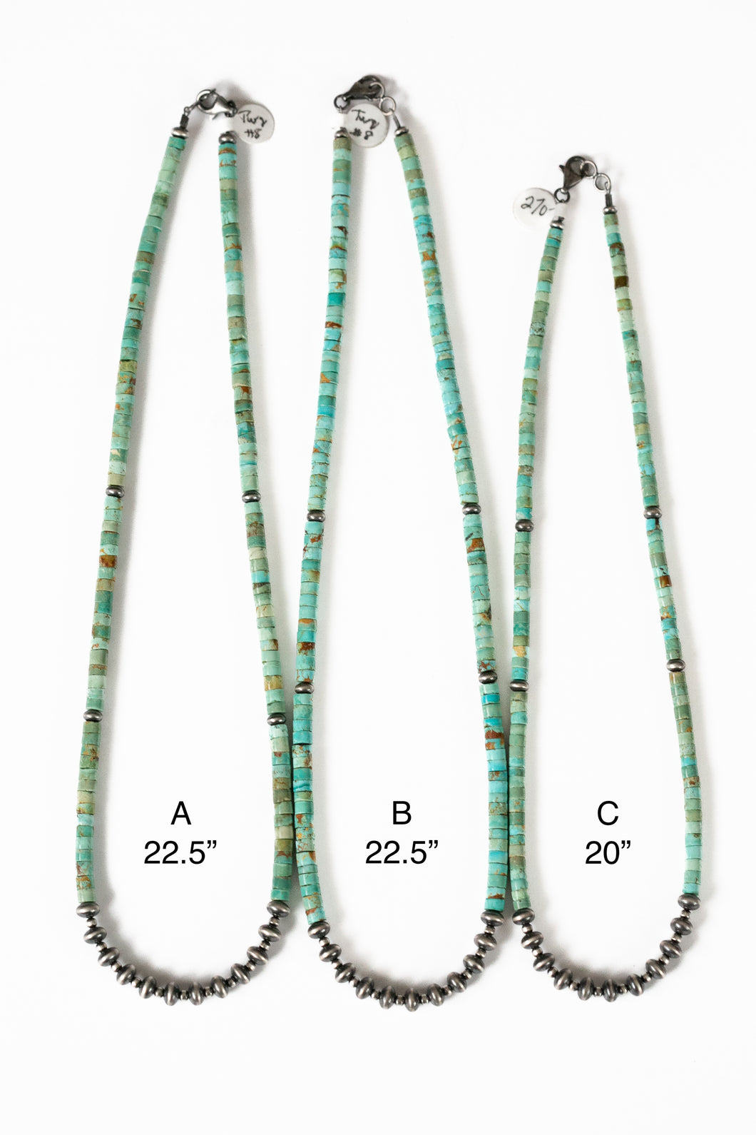 #8 Turquoise Heishi and Pearl Necklace | Style A