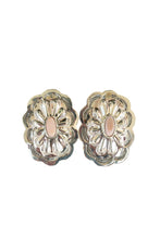 Load image into Gallery viewer, Pink Conch Concho Earrings
