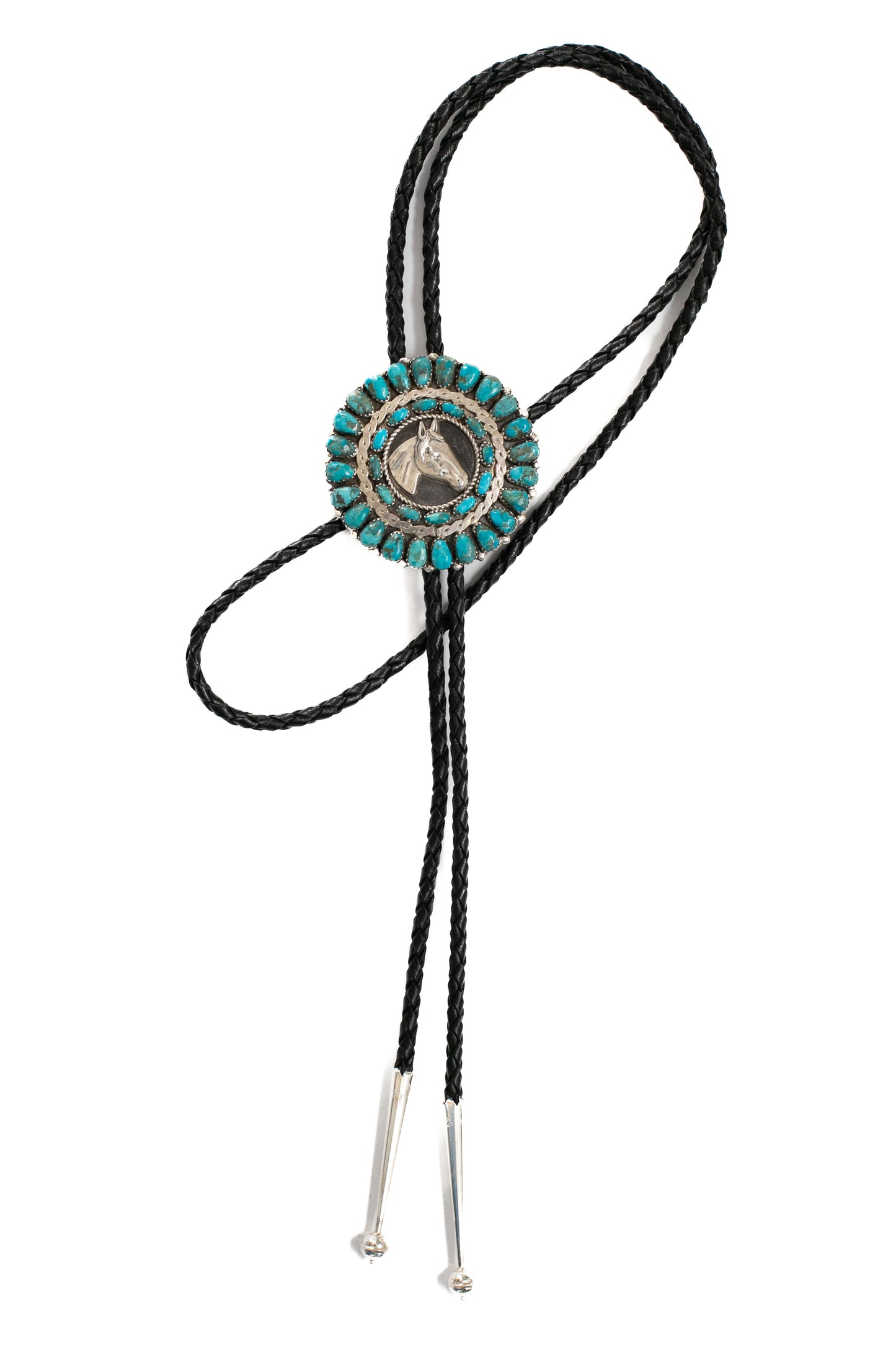 Horse Cluster Bolo Tie | Blue