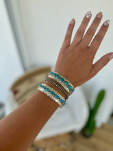 Load image into Gallery viewer, Turquoise Nugget Cuff
